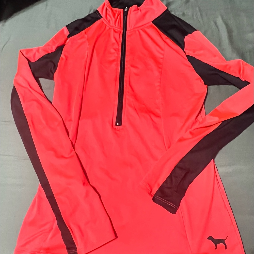 Victoria Secret pink and Black Active Wear Jacket